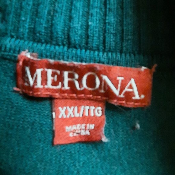 ***PRICE DROP*** Merona Dark Green Turtleneck Sweater, Size XXL - Picture 3 of 3